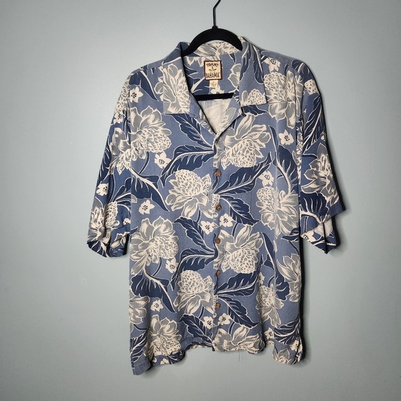 TOMMY BAHAMA Blue Hawaiian button down shirt - Size XL - Picture 1 of 9